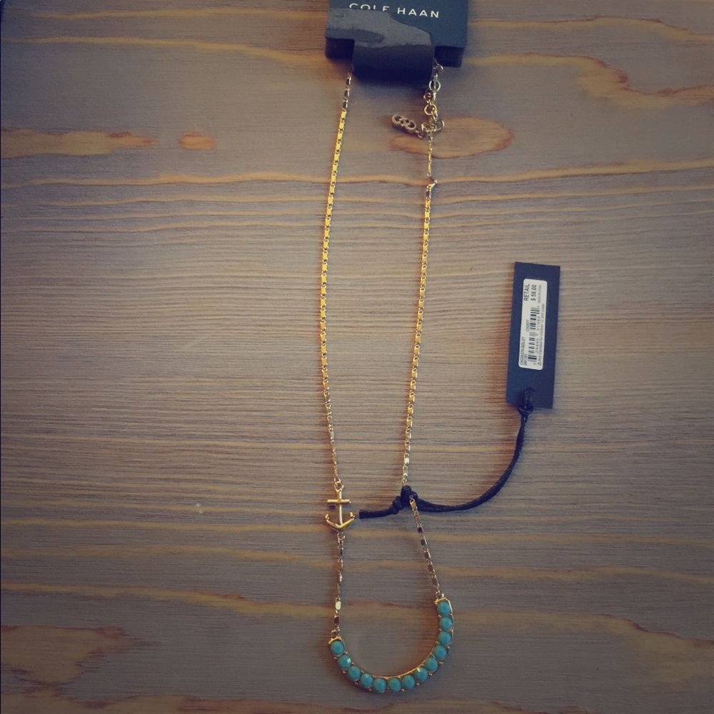 Gold & Turquoise Cole Haan Necklace!